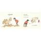 Illustration of a child with a goat and text on a white background