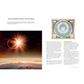 Page from a book showing 'Our Changing View of the Universe' with a celestial image and a diagram.
