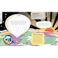 Illustrated page with a hot air balloon, landscape, and educational text.