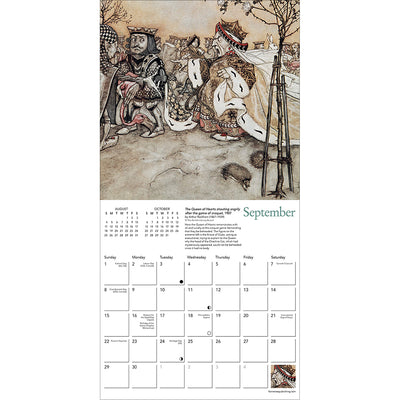 Alice's Adventures in Wonderland 2024 Mini Calendar, Inside View