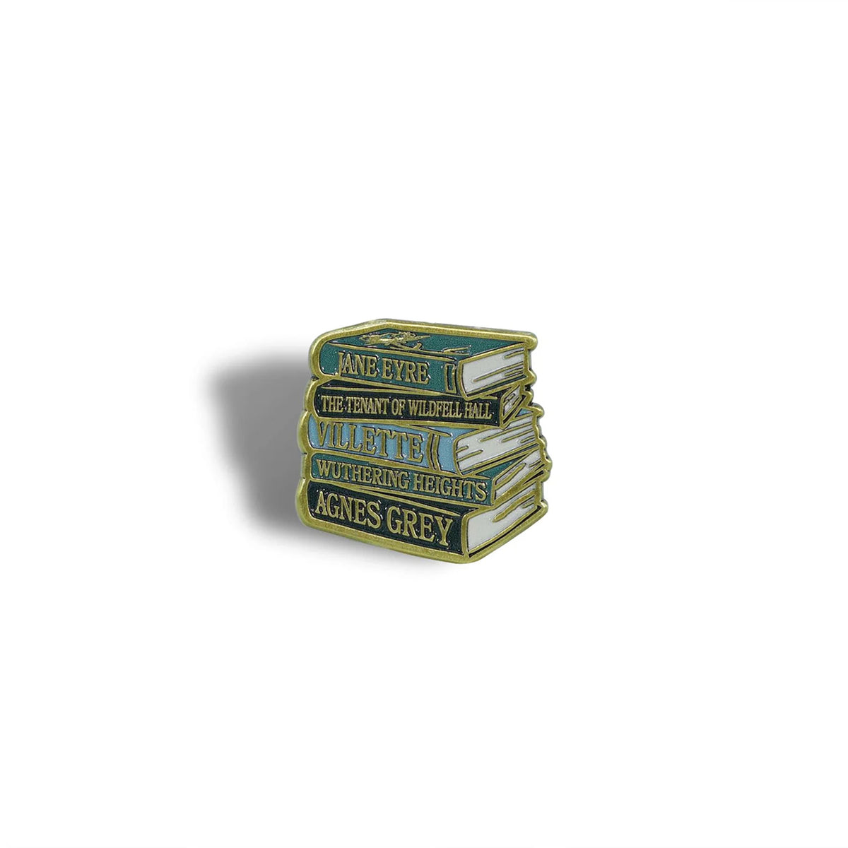 Brontë Sisters Book Stack Pin