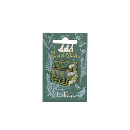 Brontë Sisters Book Stack Pin