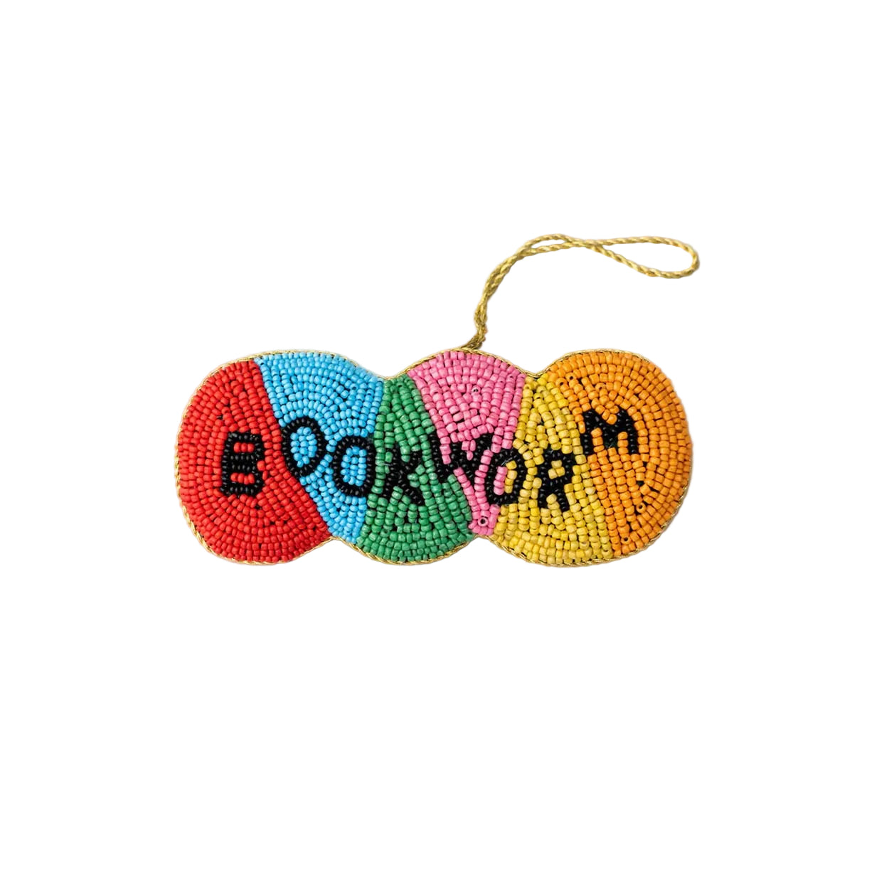 Beaded Bookworm Ornament