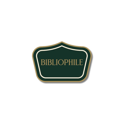 Bibliophile enamel pin badge