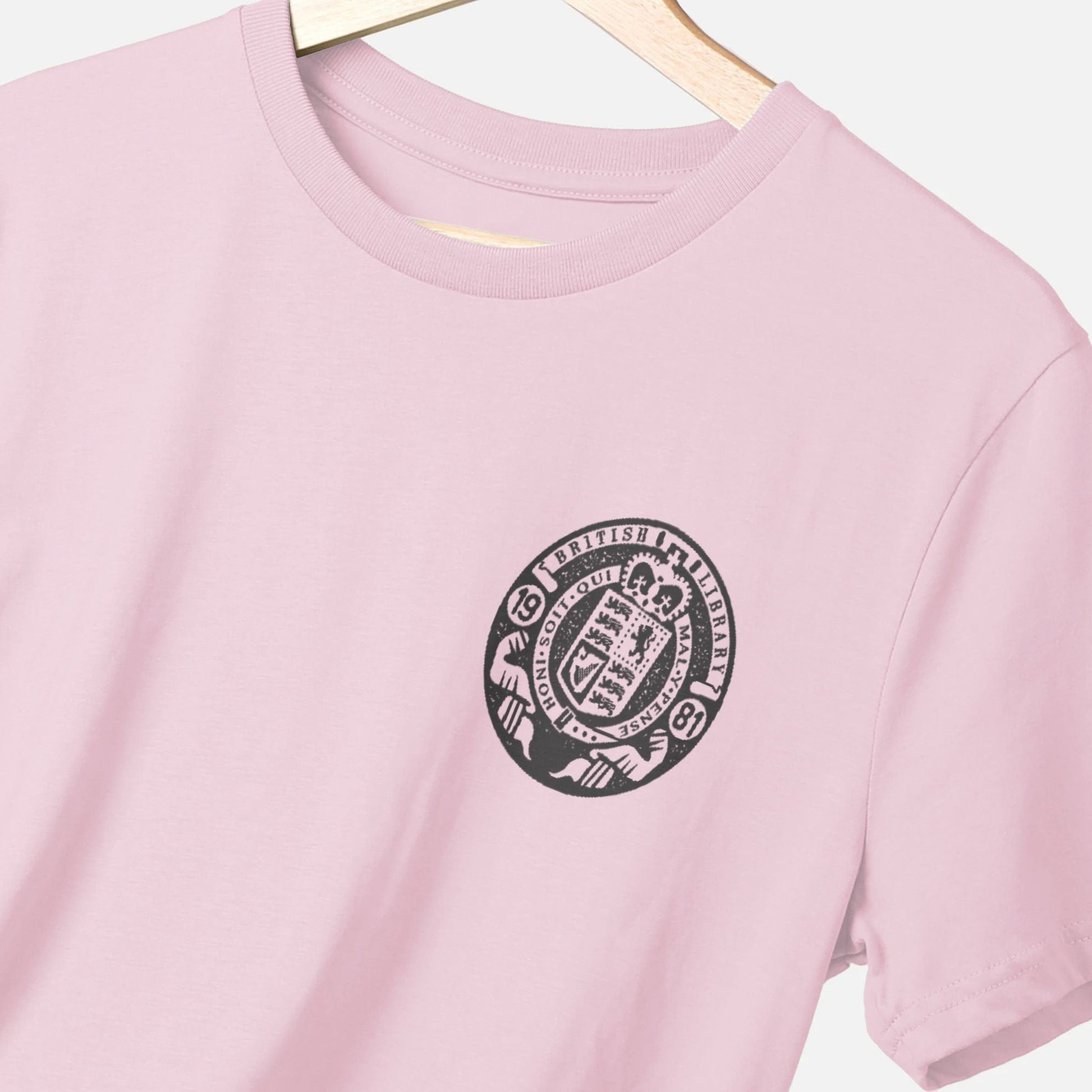 Black stamp on Pink T-shirt Lifestyle