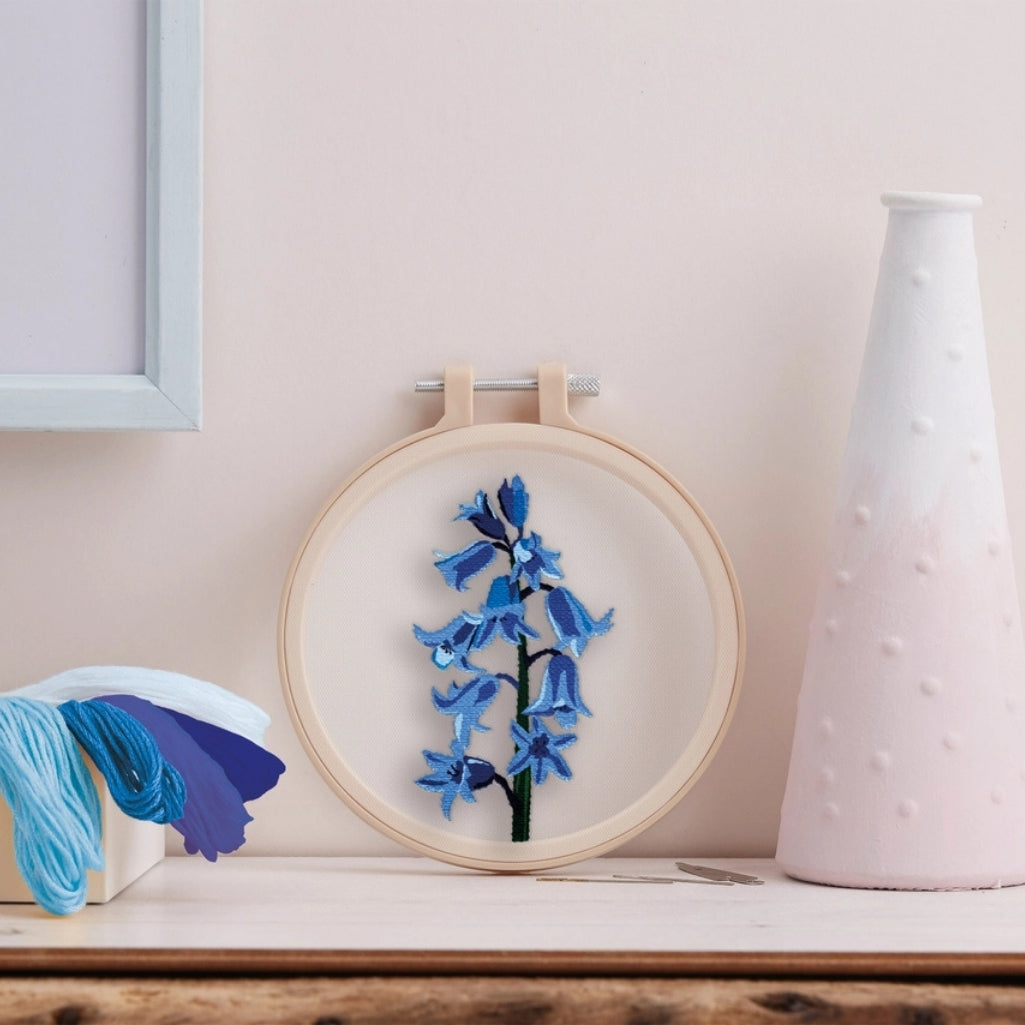 Bluebell Embroidery Kit lifestyle