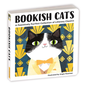 Bookish Cats Board Book, Front Cover Image