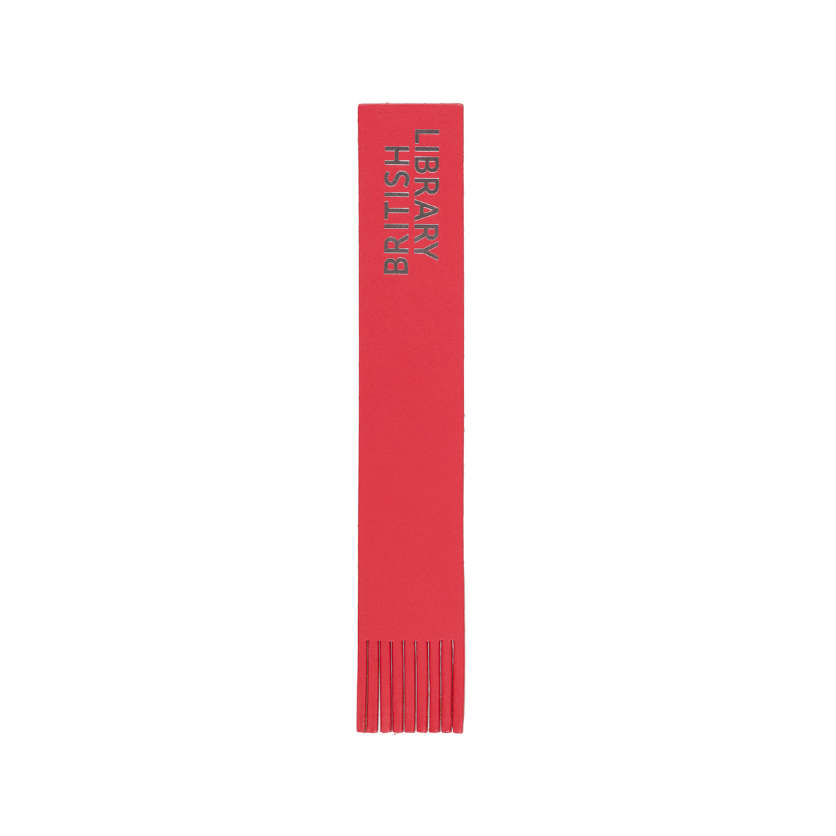 Red Logo Leather Bookmark