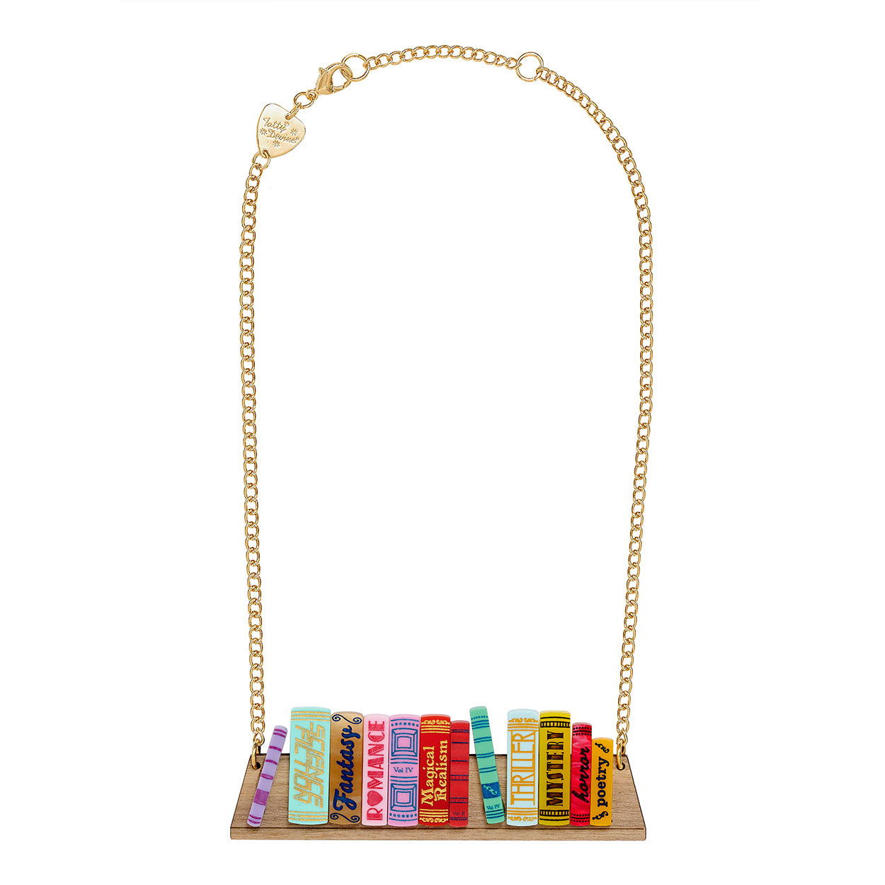 World Book Day Bookshelf Necklace