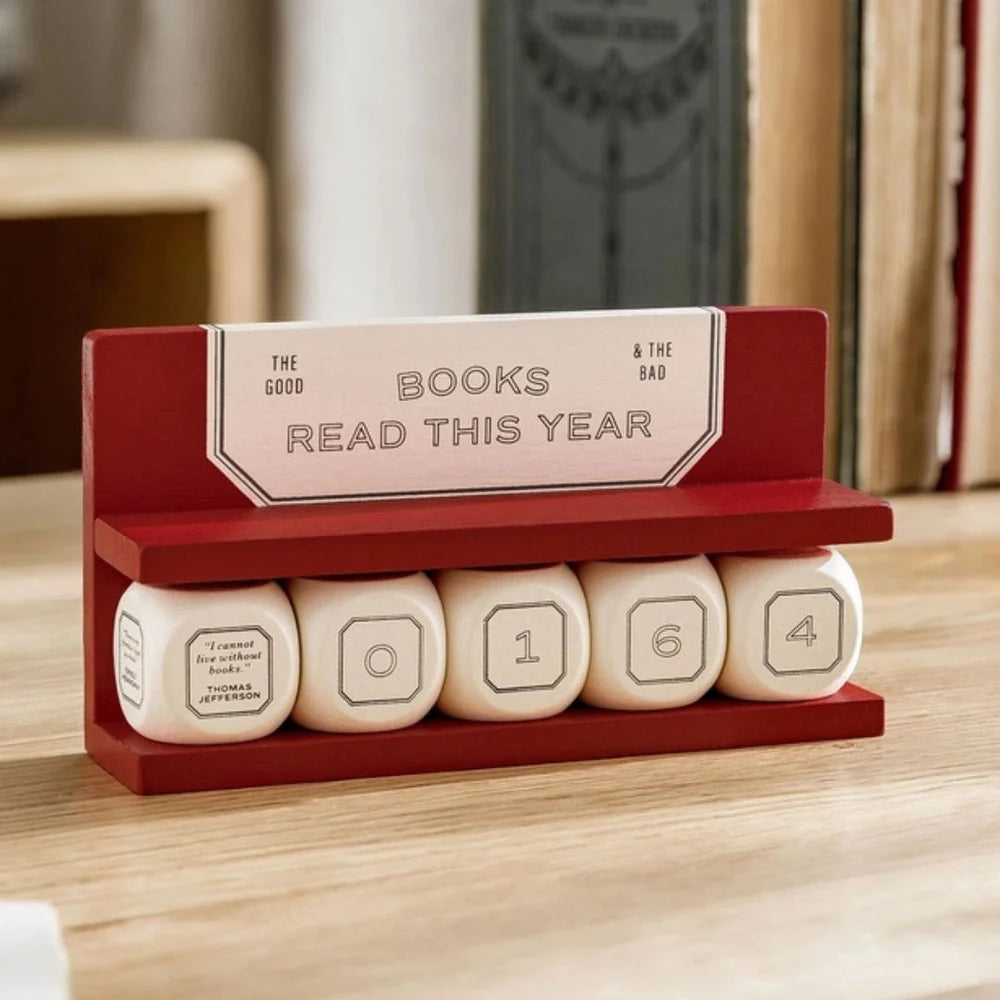 Wooden Block Book Counter