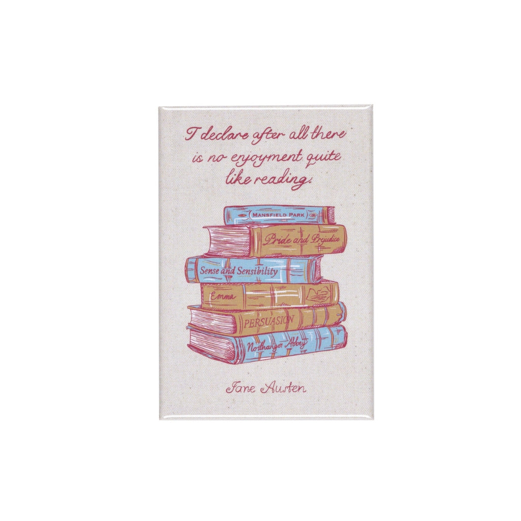 Jane Austen Book Stack Magnet