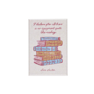 Jane Austen Book Stack Magnet
