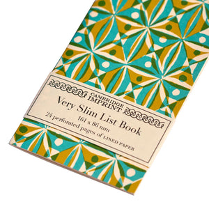 Slim List Book in Kaleidoscope