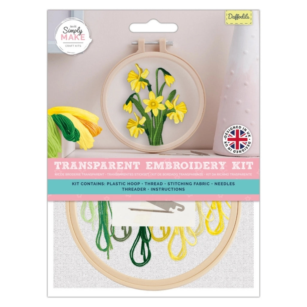 Daffodil Embroidery Kit in packaging