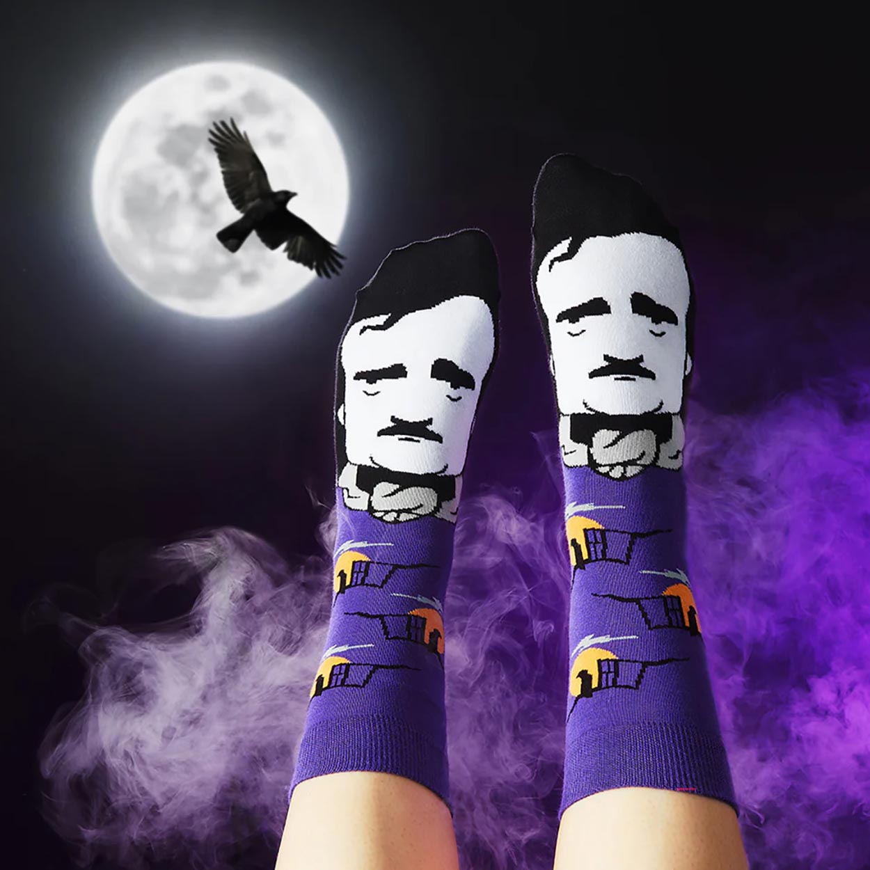 Edgar Allan Toe Socks