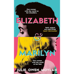 Book cover of 'Elizabeth & Marilyn' with a stylized portrait of a woman on a colorful background.