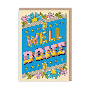 Well Done Typography Card