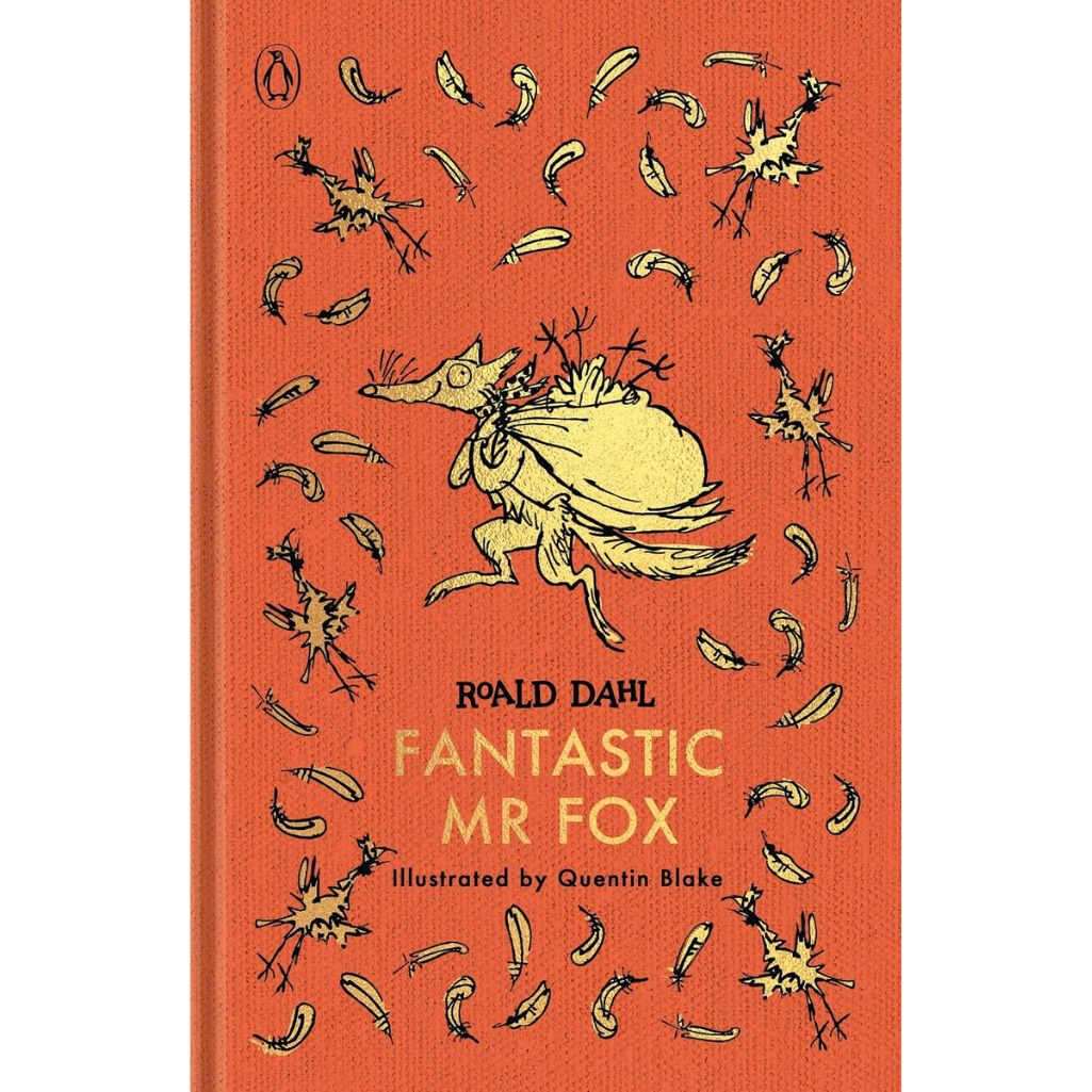 The front cover of the book 'Fantastic Mr. Fox' by Roald Dahl, illustrated by Quentin Blake.