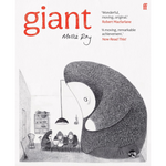 Book cover of 'giant' by Mollie Ray with a large character looking into a room with smaller characters.