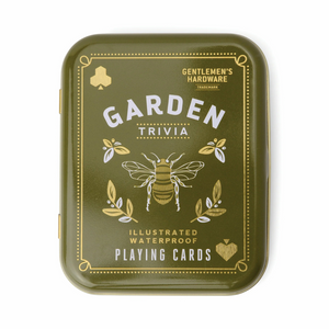 Garden Trivia in tin