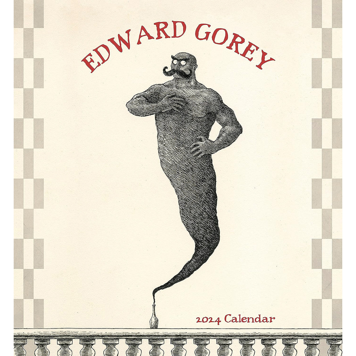 Edward Gorey 2024 Wall Calendar, Front Cover