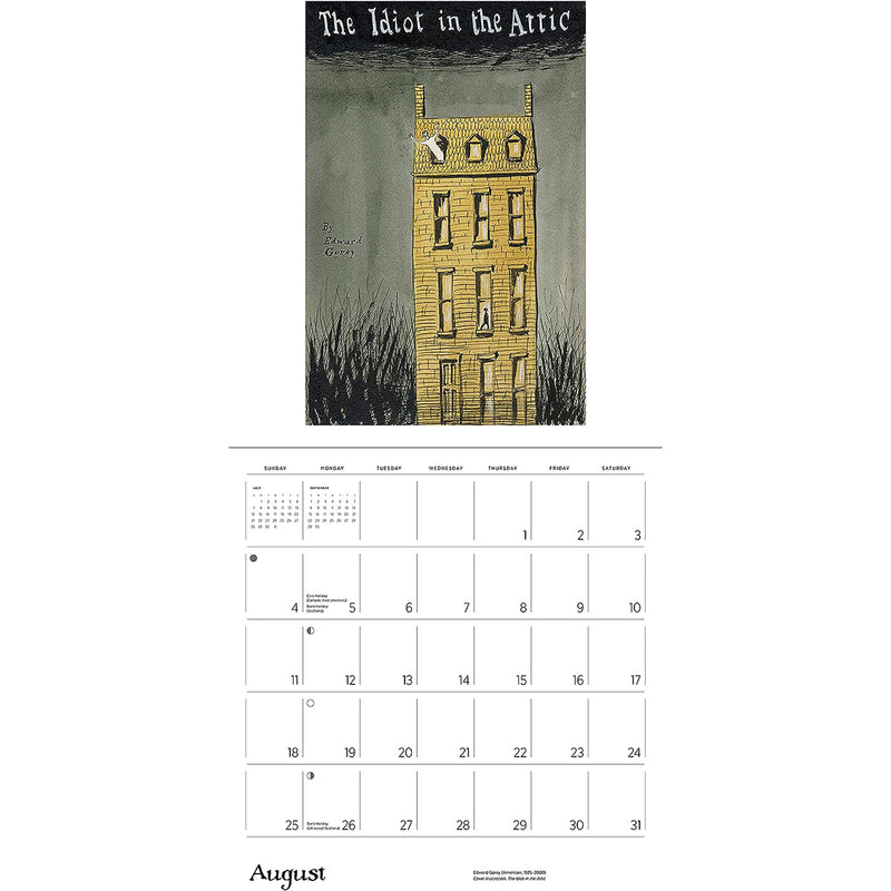 Edward Gorey 2024 Wall Calendar, Front Cover