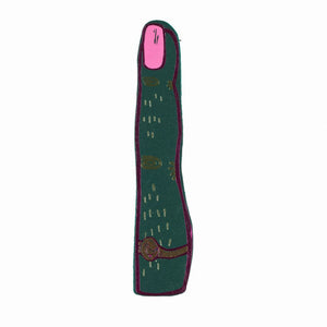 Teal Green finger bookmark front