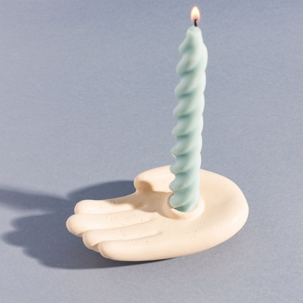 Hand Candle Holder with candle