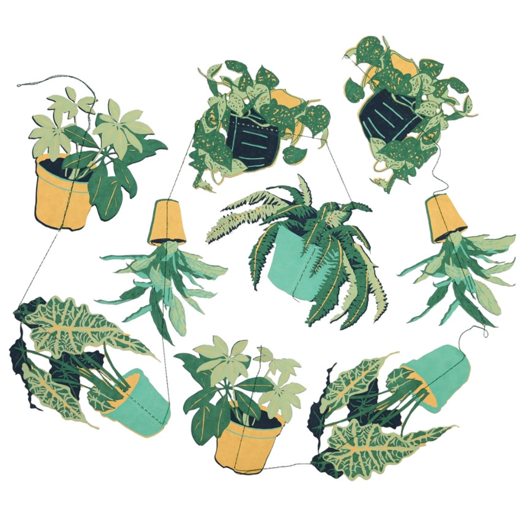 Houseplant Vertical Wall Hanging garland image