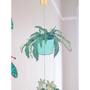 Houseplant Vertical Wall Hanging detail of a potted plant
