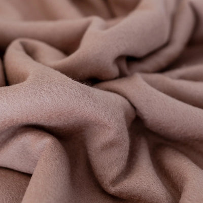 Close up of Blush Pink Lambswool Scarf