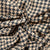 Lambswool Scarf in Houndstooth, up close view of material and pattern