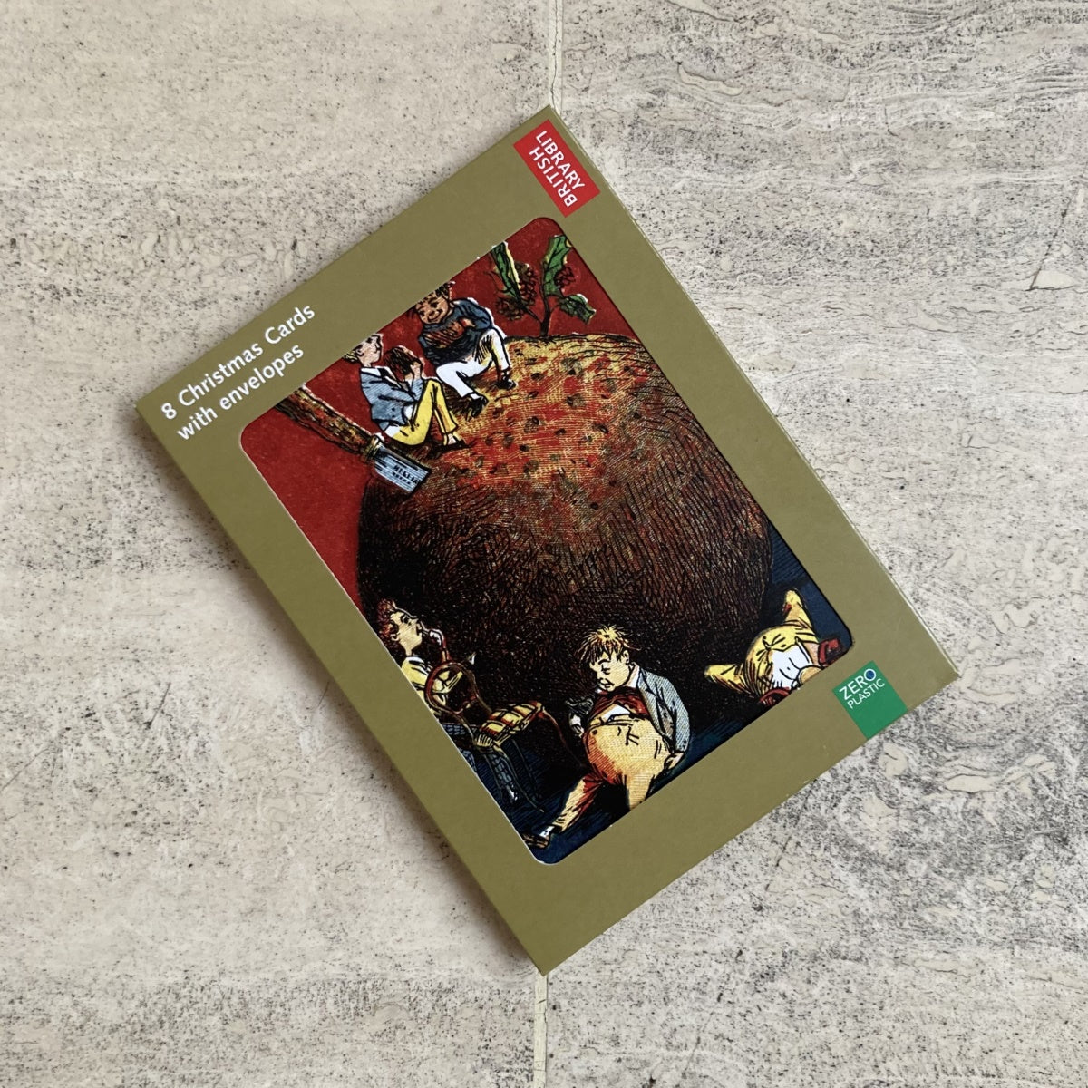 Large Christmas Pudding Cards (Pack of 8)