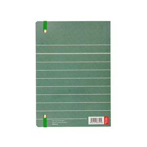 Library Card A5 Notebook in Green