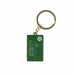 Green Library Card Keyring