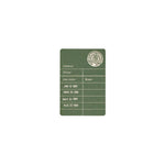 Library Card Magnet in Green