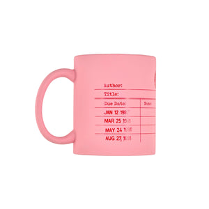 Library Card Mug in Pink
