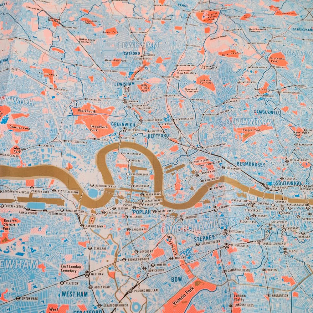 London Flipped Map