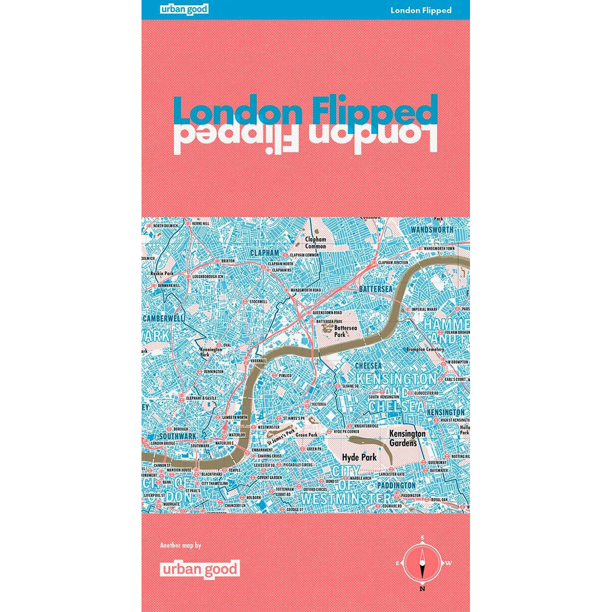 London Flipped Map