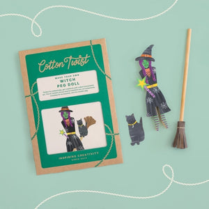Make Your Own Witch Peg Doll Kit
