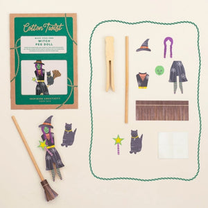 Make Your Own Witch Peg Doll Kit