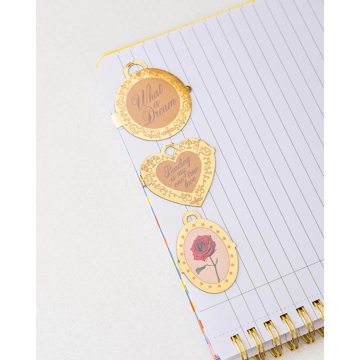 Magnetic Locket Bookmark Set