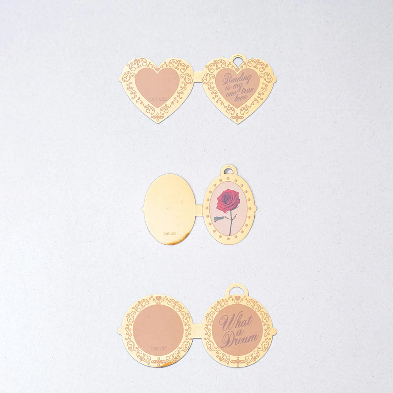 Magnetic Locket Bookmark Set