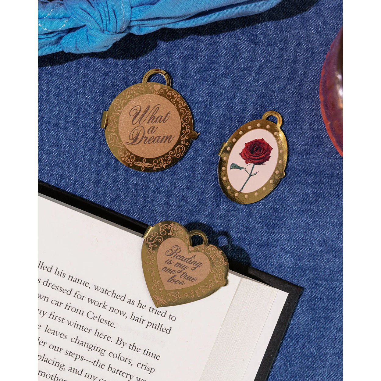 Magnetic Locket Bookmark Set