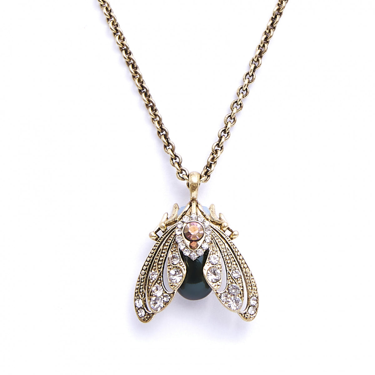 Moth Pendant in Tahitian Pearl