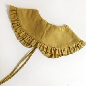 Mustard Corduroy Oversized Collar back