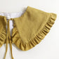 Mustard Corduroy Oversized Collar detail