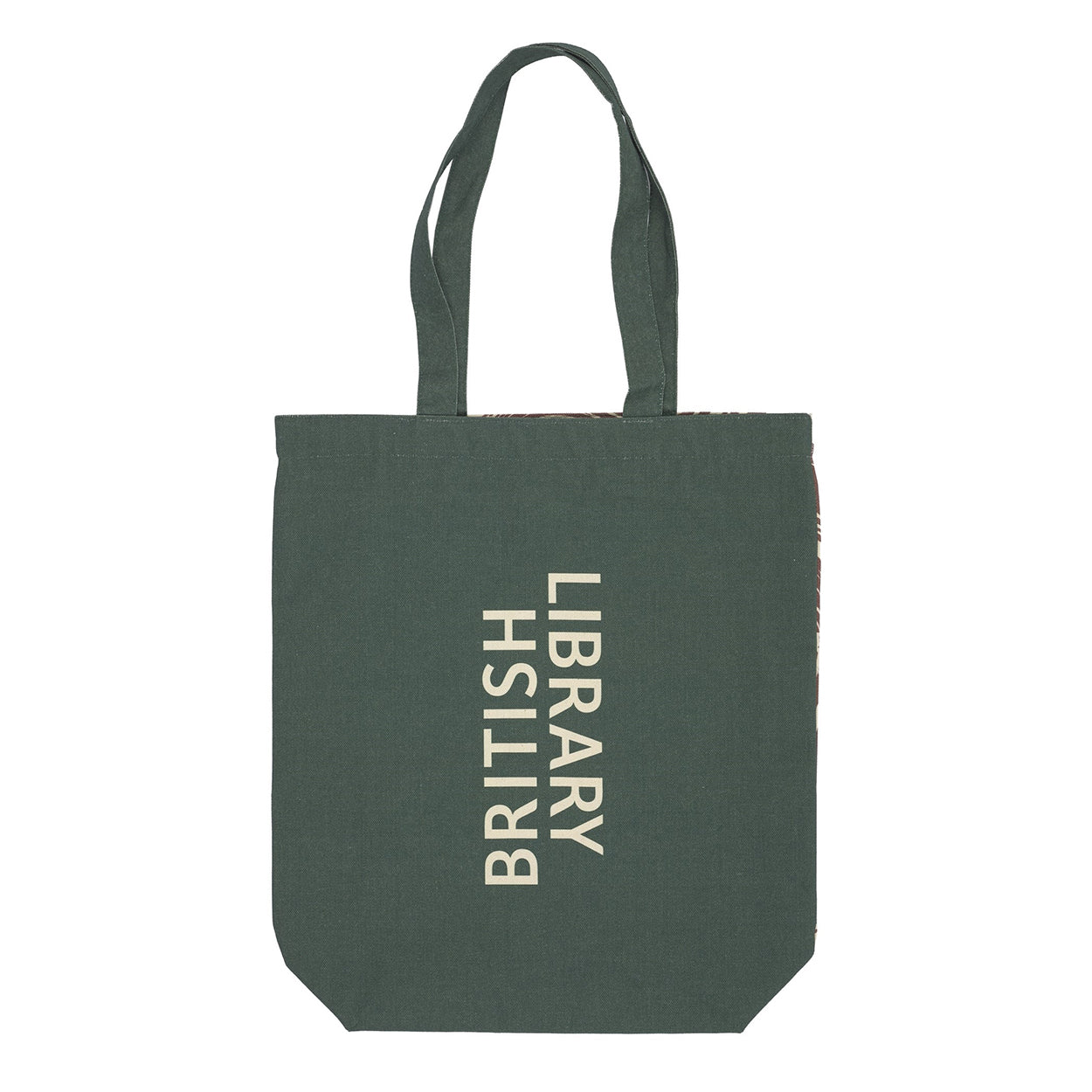 Reverse side of the Bibliophile Tote Bag, featuring the British Library logo