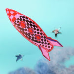 Rocket Bookmark Pink