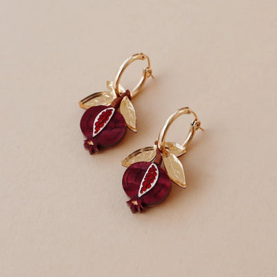 Pomegranate Hoops